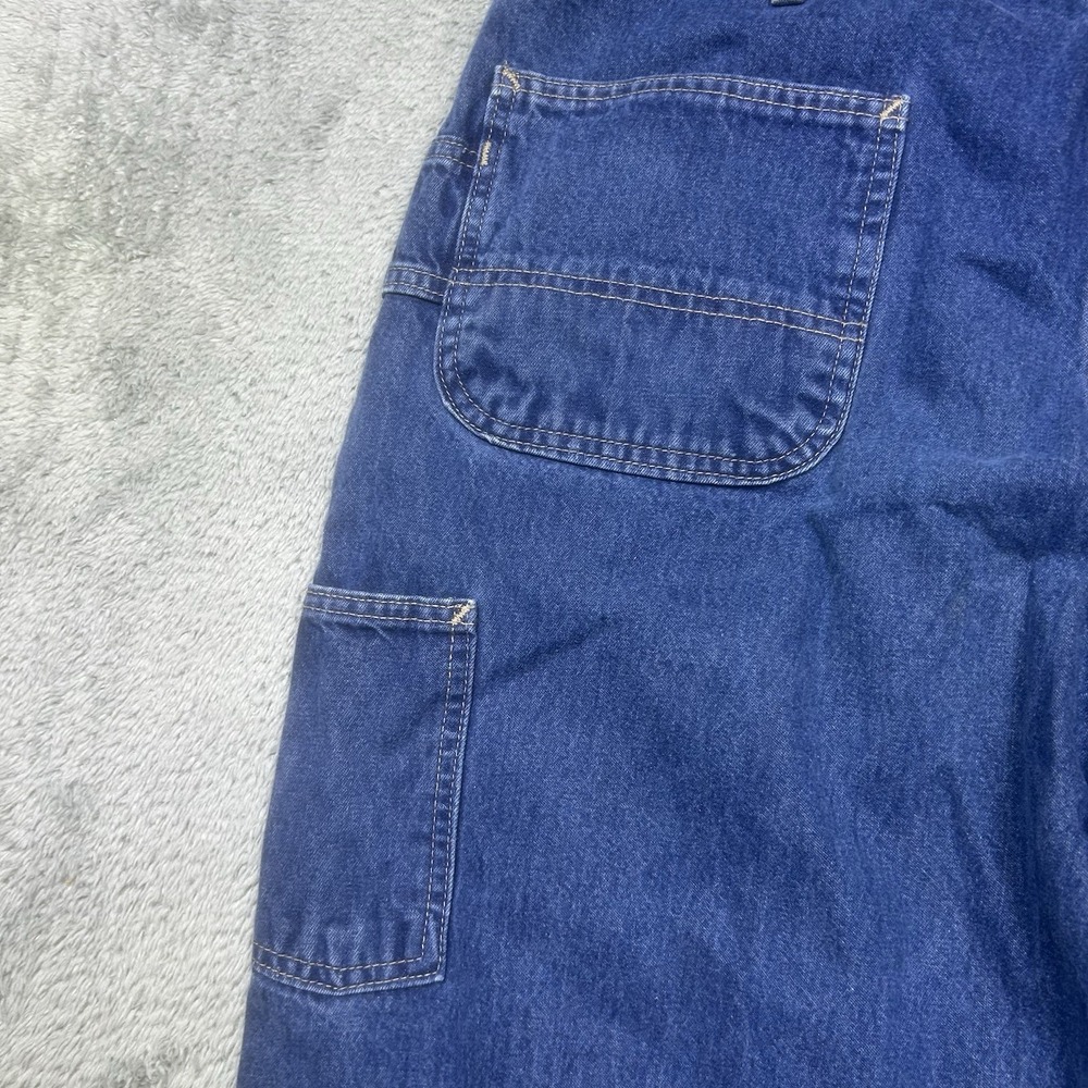 Carhartt FR Jeans Men's 38x34 Dungaree Fit Blue Work Safety Visibility FRB13 - Picture 9 of 16